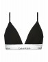 Calvin Klein Light Lined Bralette  000QF5650EE-001 Γυναικείο Bralette με φαρδύ λάστιχο αφαιρούμενη επένδυση ΜΑΥΡΟ